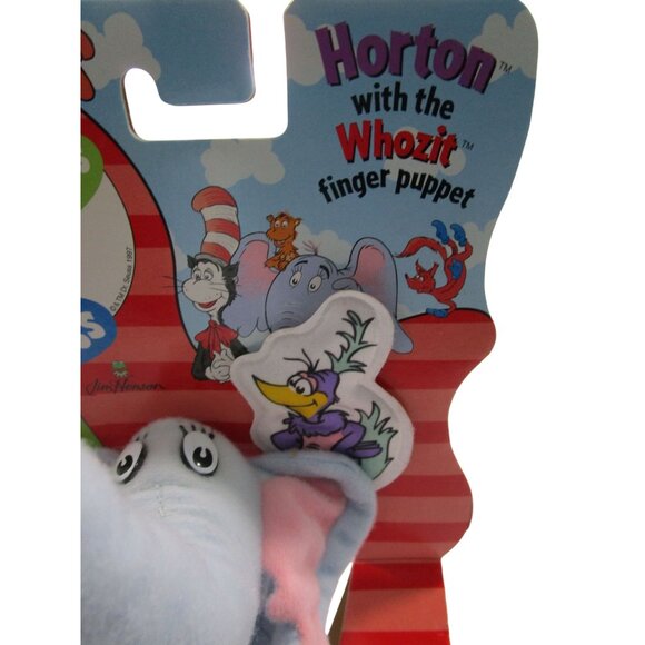 Dr. Seuss Horton With The Whozit Finger Puppet By Mattel - Picture 4 of 9